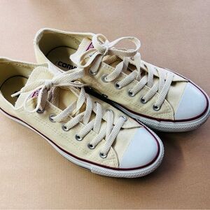 Converse Beige Canvas Sneakers